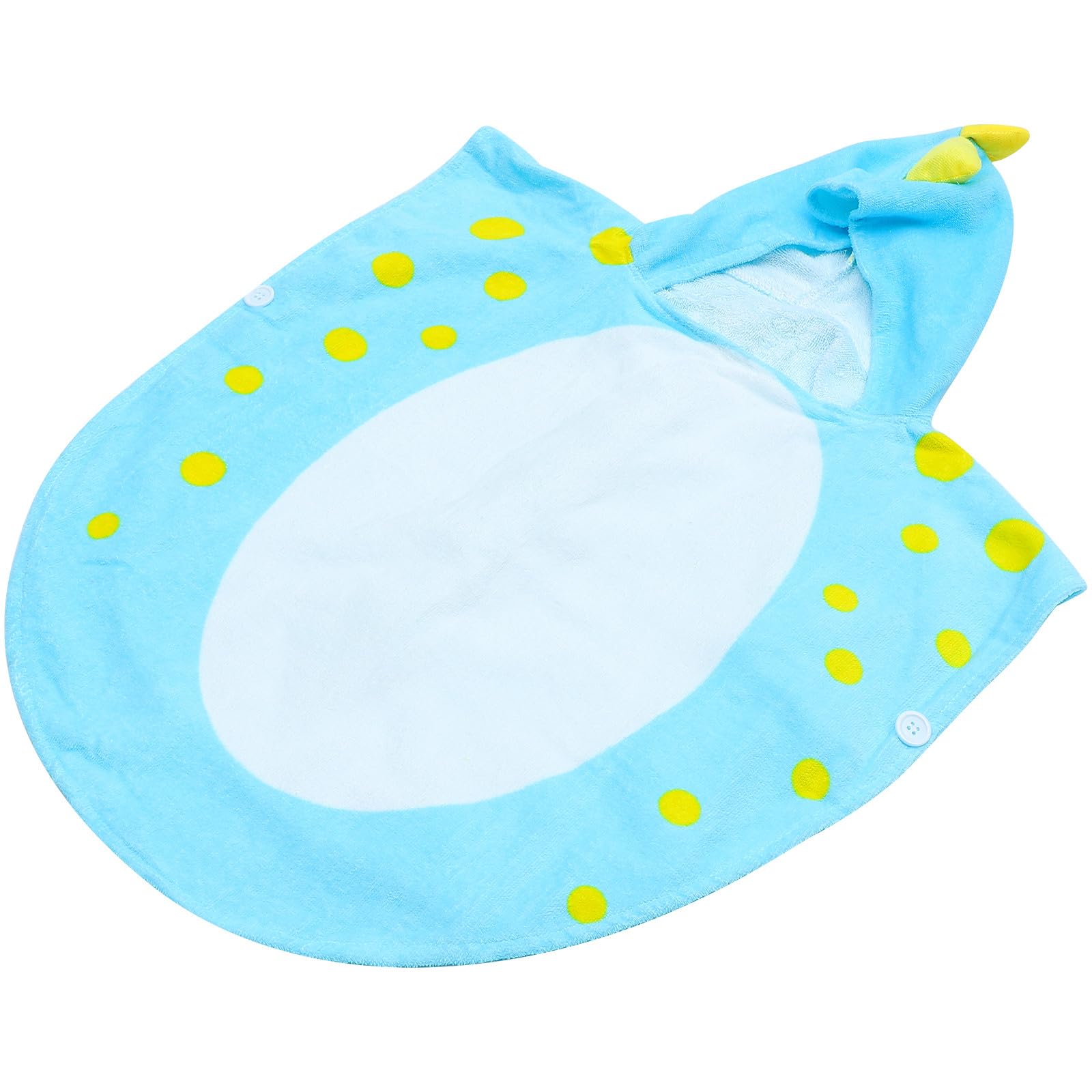 Dinosaurier Kapuzenbadetuch für Kinder, Super Saugfähig, Baumwolle, Blau