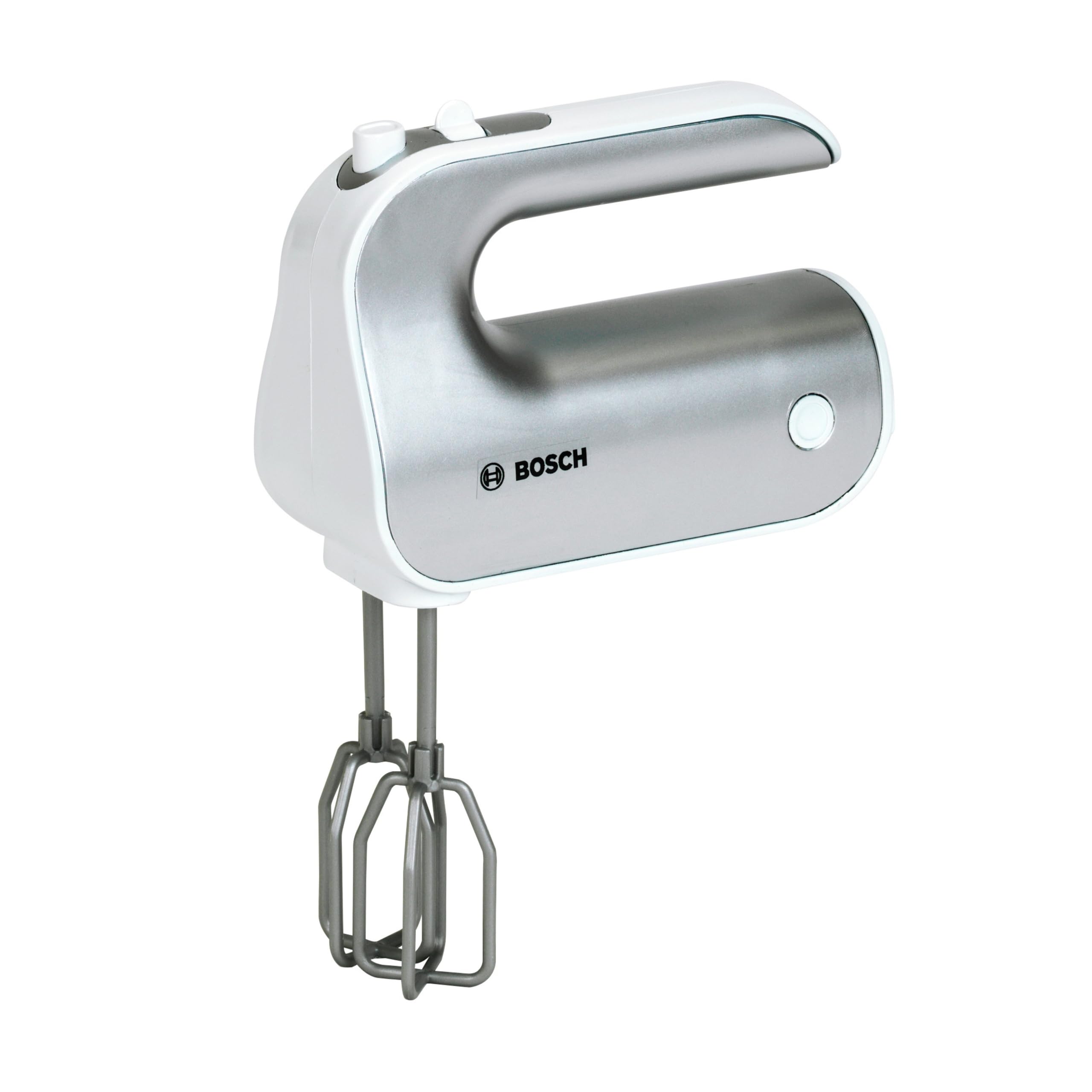 Theo Klein 9240 Bosch hand mixer I Battery-operated game mixer with removable whisk I Incl. Switch dummy I dimensions: 19 cm x 7 cm x 12 cm I Toys for children aged 3 and over