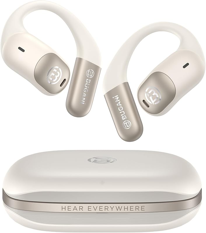 Auriculares abiertos Auriculares abiertos Auriculares para correr inalámbricos | Auriculares Bluetooth Inalámbricos 5.4, Auriculares con Cancelación De Ruido Tiempo De Reproducción De 40 Horas, Entrenamiento A Prueba De Agua IPX5, Correr, Deporte