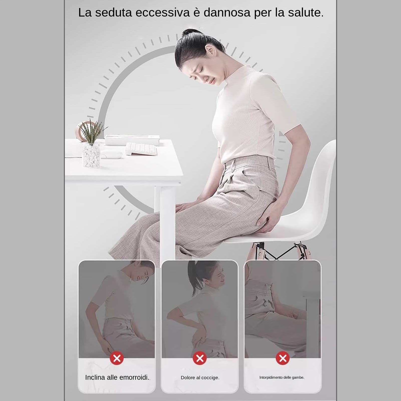 Generico Cuscino A Ciambella Comodo Tappetino Imbottito Da Sedia