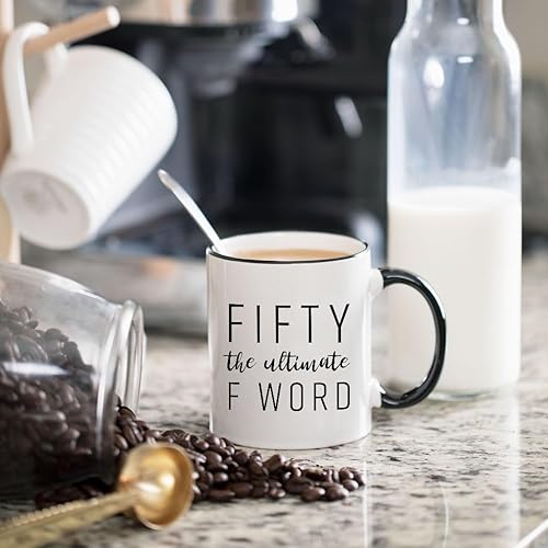 Miniatura 6 de Fifty The Ultimate F Word - Regalos de cumpleaños 50 para mujeres y hombres - Idea de regalo divertida de cumpleaños para mamá, papá, esposo,