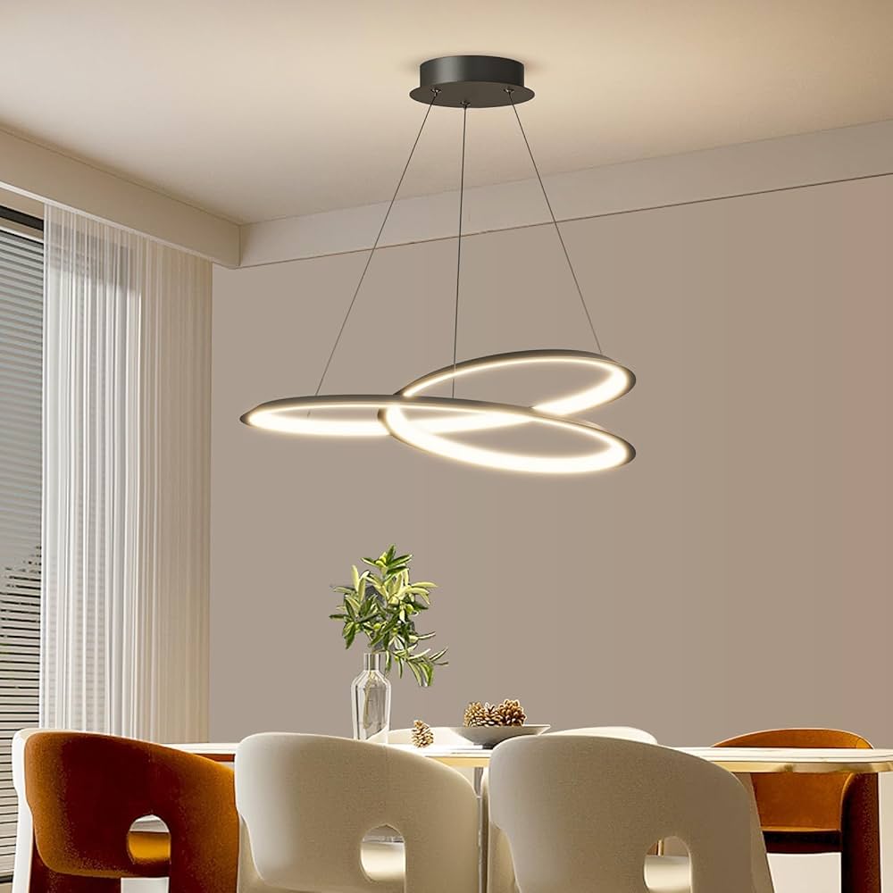 Mikeru 150CM Modern Kitchen Pendant Light, Linear Dining Pendant Light