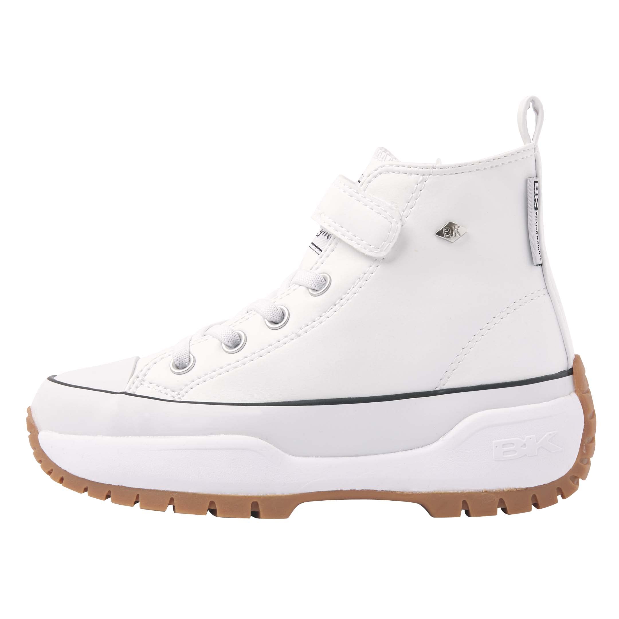 British Knights Kaya MID Fly Sneaker, Weiss Schwarz, 1 UK