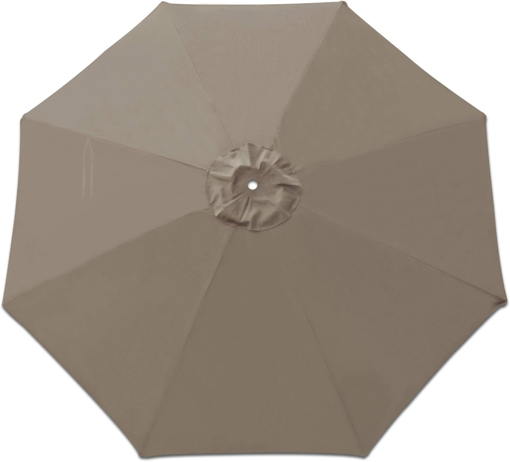 STRONG CAMEL Patio Umbrella Replacement Outdoor Market Top Canopy Cover for 9ft 8 Ribs Umbrella Green