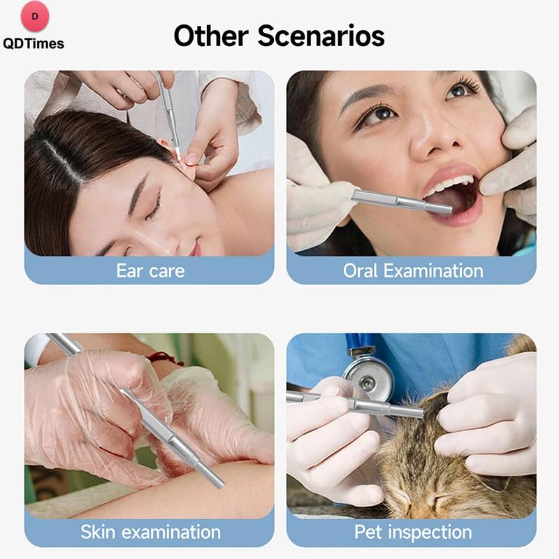QiudanTimes HD Camera Endoscope HD1080P Ear Cleaner Screen Otoscope Digital Endoscope 4.3 inch HD Screen Camera Digital Ear Monitor Earpick(4.5'-3.9mm)