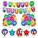 smileh Decoracion Cumpleaños Among Us Globos Pancarta de Feliz Cumpleaños Fiestas Cumpleaños Juegos Decoraciones