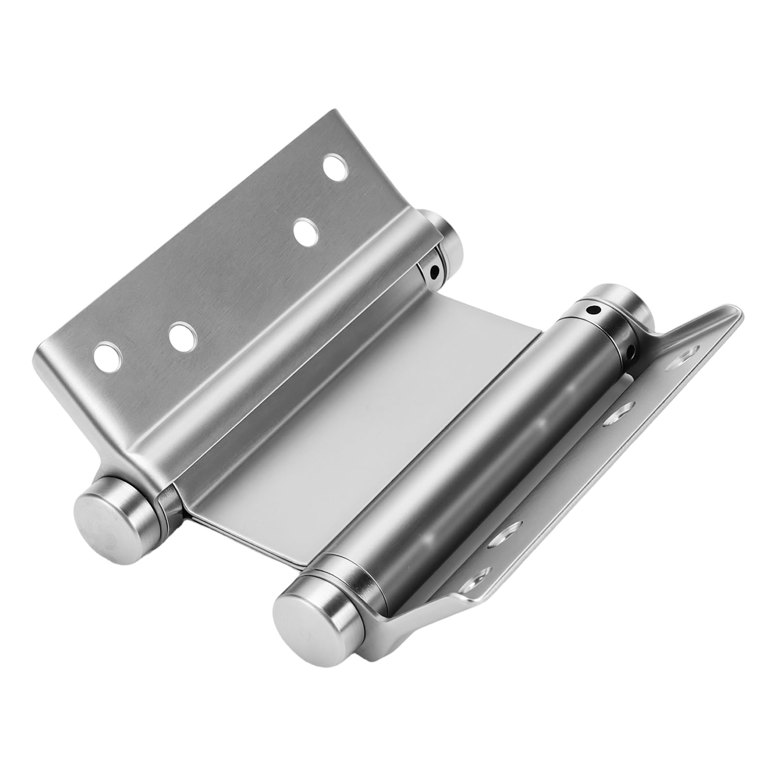 Lot de 2 paires de charnières de porte battante, en acier inoxydable, 100 mm, pour portes battantes, double charnière, pour portes en bois et portails de jardin, capacité de charge de 13 kg