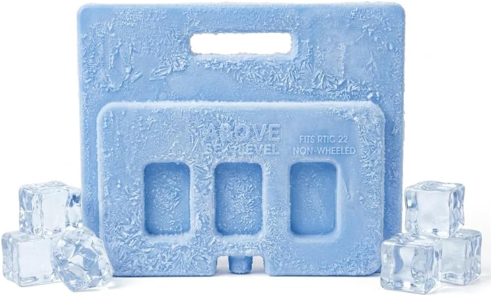 Above Sea Level Ice Pack Dividers for RTIC Ultra-Light Coolers - Select Your Size (22, 32, 52, 72 Qt.) - Fits Wheeled and Non-Wheeled Ice Chests, Compatible with Dry Goods Baskets | Freezable