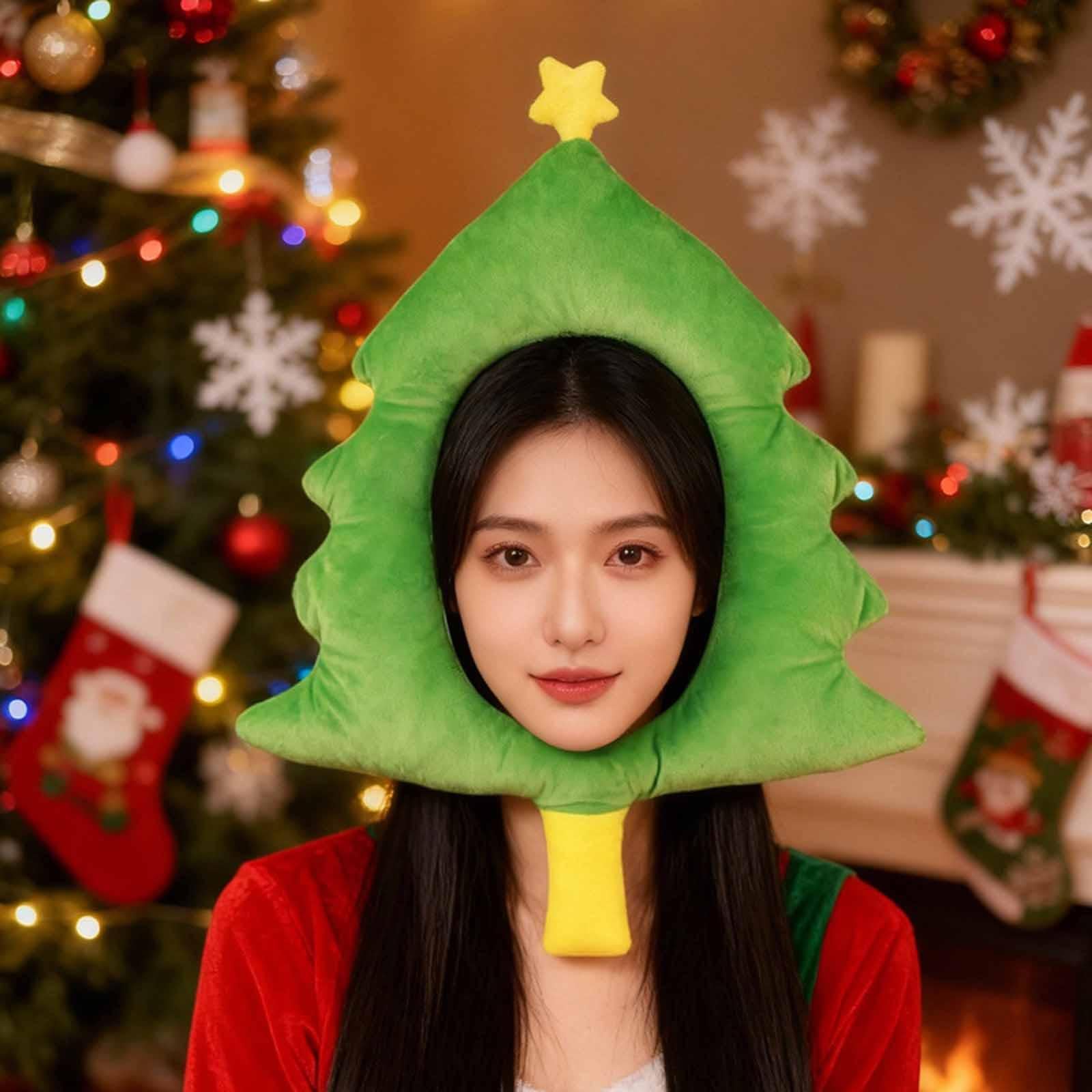 Cappello da Albero di Natale, Copricapo per bomboniere, Eventi, Feste, Giochi di Ruolo per Adulti