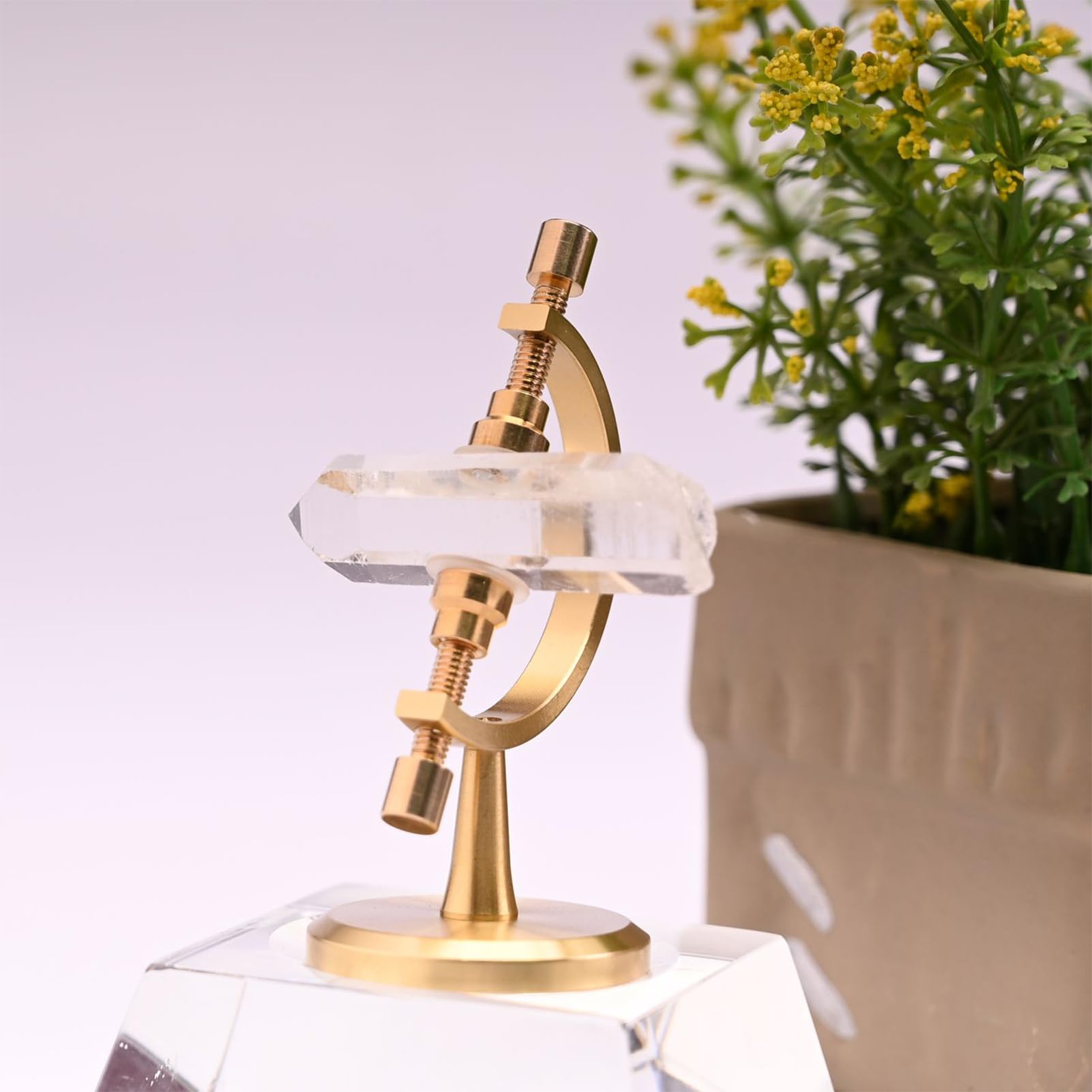Supporti per Cristalli da Esposizione - Base Regolabile per Minerali,Con Clip Imbottita Di - Per Campioni Gemme Fossili Oggetti Da Collezione Arte Artigianato Libreria Tavolo