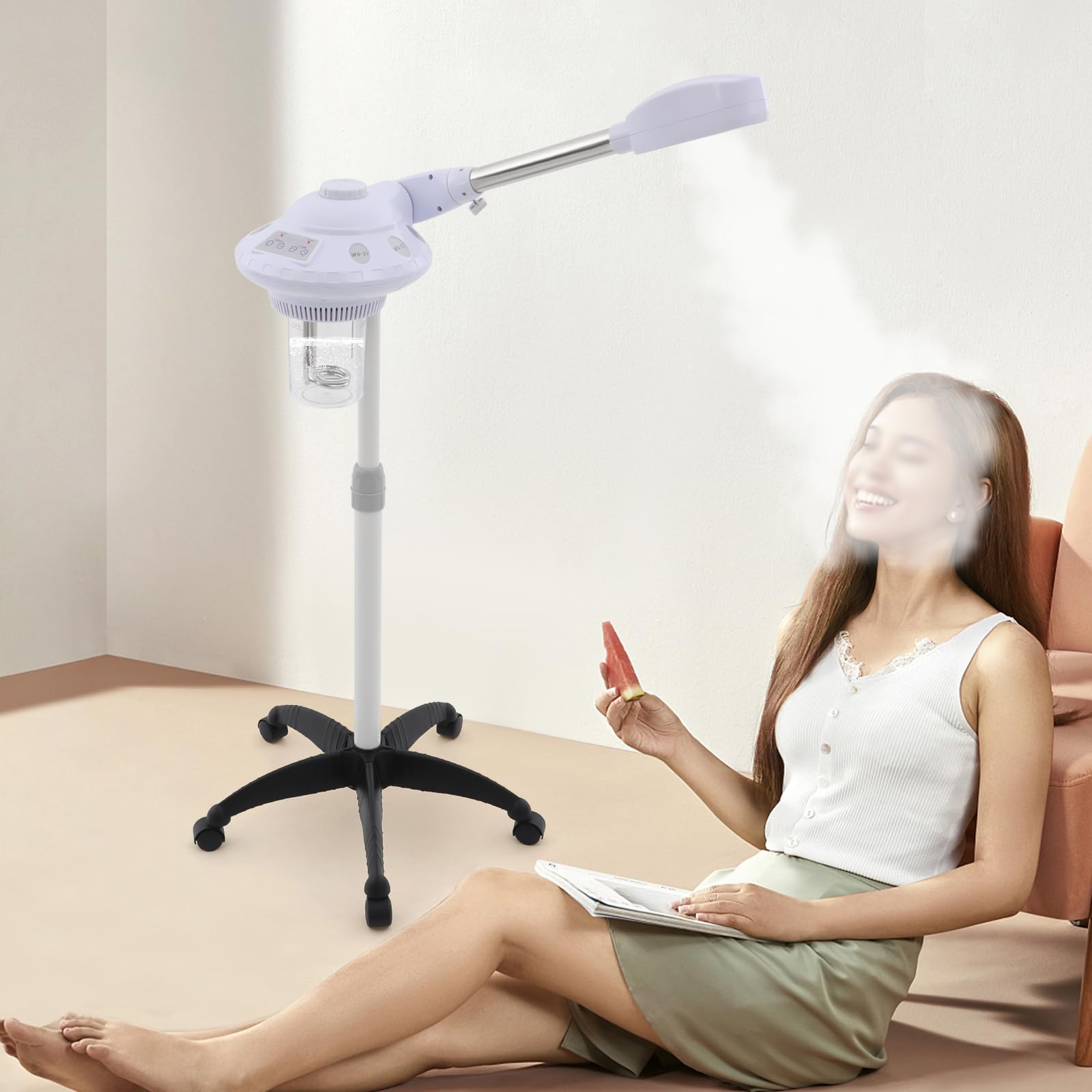 Vapozon Ozono vaporizzatore a vapore, 750 W, vaporizzatore per sauna facciale, vaporizzatore per ozono