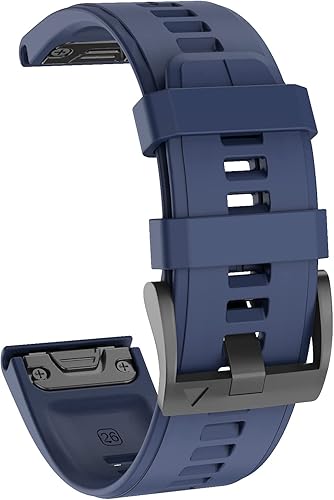 Vista 39 de OVERSTEP Correa de reloj de silicona suave compatible con Garmin Fenix 5X Band 1.024 in de ancho para Fenix 6X/Fenix 7X/Fenix 5X Plus/Fenix 6X
