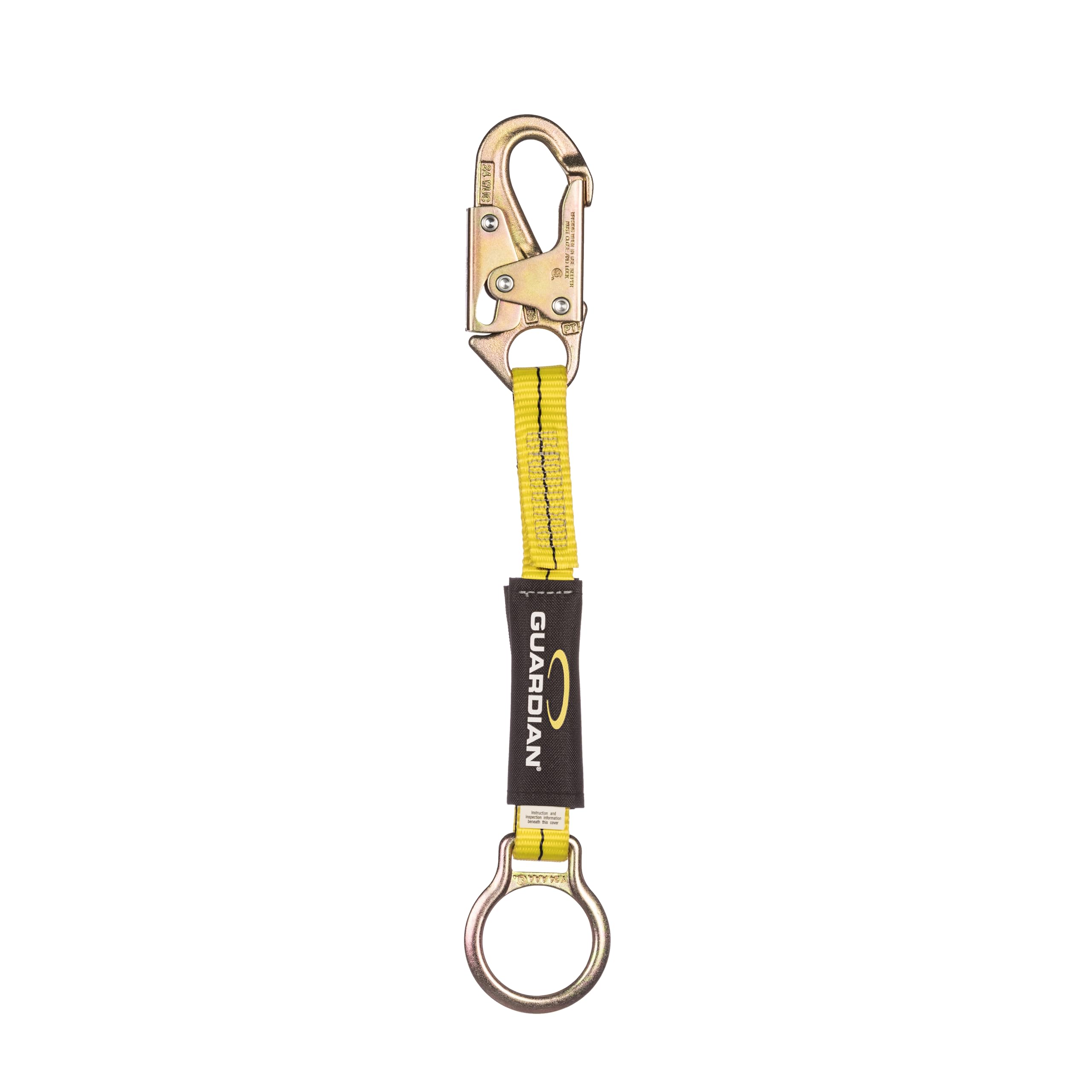 Guardian Fall Protection 01121 18-Inch Extension Lanyard with Snaphook End