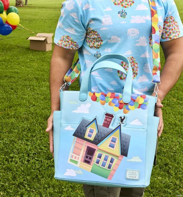 Loungefly Pixar Up 15th Anniversary Balloon House Convertible Backpack and Tote miniatura 2
