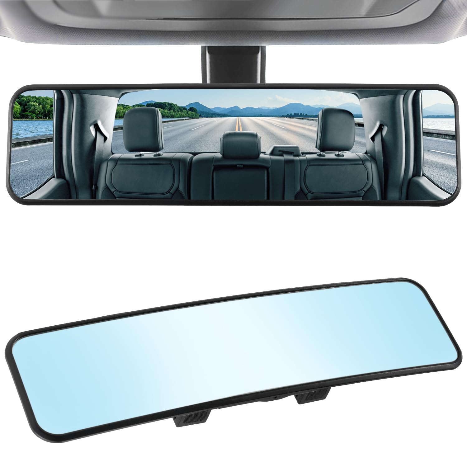 Photo 1 of LivTee Anti-Glare Rear View Mirror - 11.3" Wide Angle Panoramic