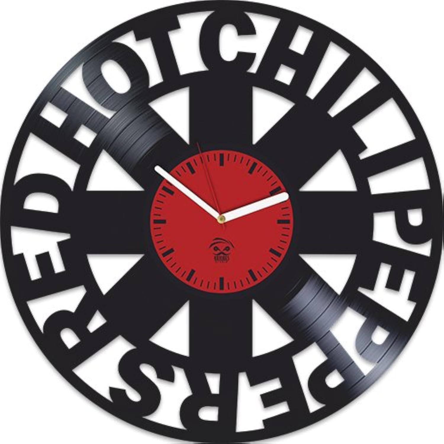 Vinyl Record RHCP Wall Clock 12 Inch Music Band Art
