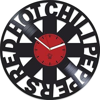 Vinyl Record RHCP Wall Clock 12 Inch Music Band Art