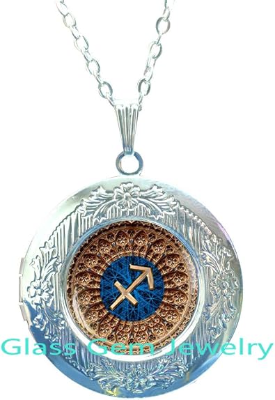 Sagittarius Zodiac Locket Necklace 