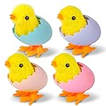 Chick Bunny Wind Up Toys for Kids, 4 PCS Clockwork