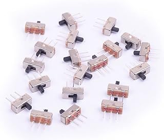 Cylewet 20Pcs 2 Position SPDT 1P2T Mini Vertical Slide Switch with 3 Pins PCB Panel for Arduino (Pack of 20) CLT1024