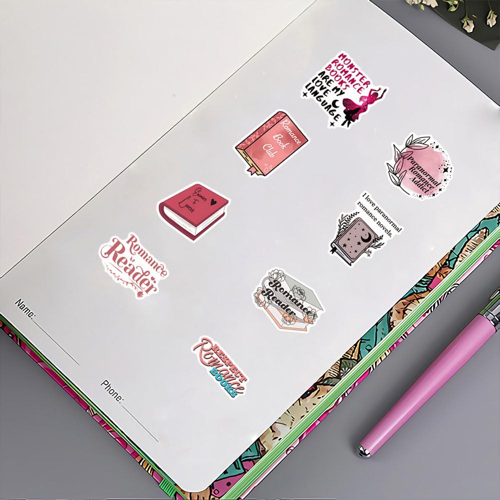 62 Pcs Thriller Book Stickers Pack - Cute Cartoon Vinyl Decals For Water Bottles & Laptops - View #2