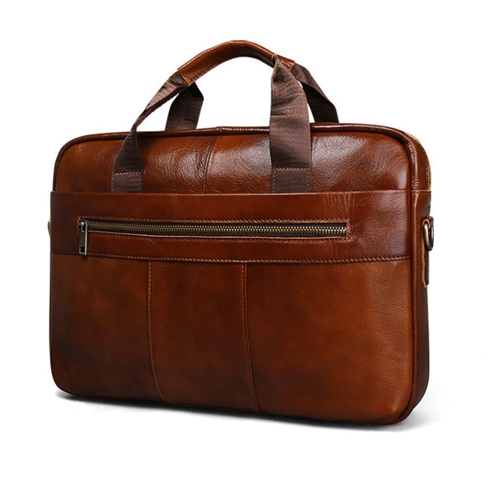 Sacoche pour ordinateur portable marron de qualité supérieure à bandoulière