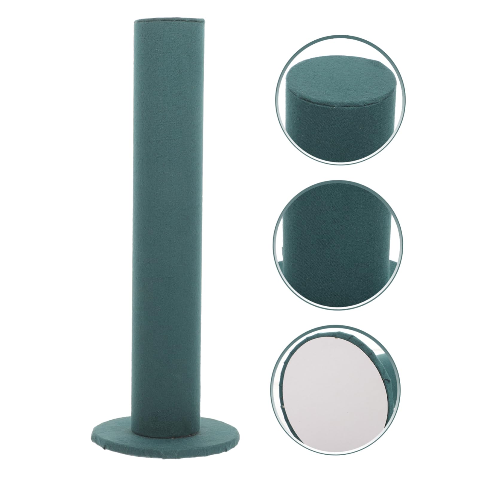 Cabilock 4 Stück Haarband Organizer aus Samt Vertikaler Display Ständer für Haargummis und Schmuck zur Aufbewahrung von Armbändern Uhren und Haaraccessoires Dunklem Grün