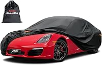 Kayme 7-Layer Waterproof All-Weather Car Cover for Coupe - Fits Porsche 718 Cayman, Nissan 350Z 370Z, Up to 177" Outdoor Protection