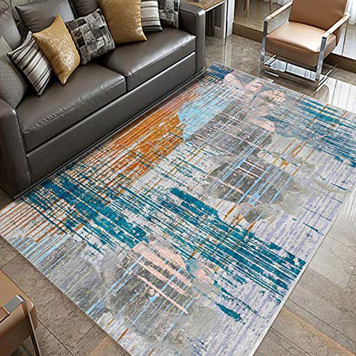 Geometrisches nordisches Erkerfenster 200 * 280CM YJL-030,Matte für Fitnessgeräte, als Schutzmatte beim Training nutzbar, Bodenschutzmatte für