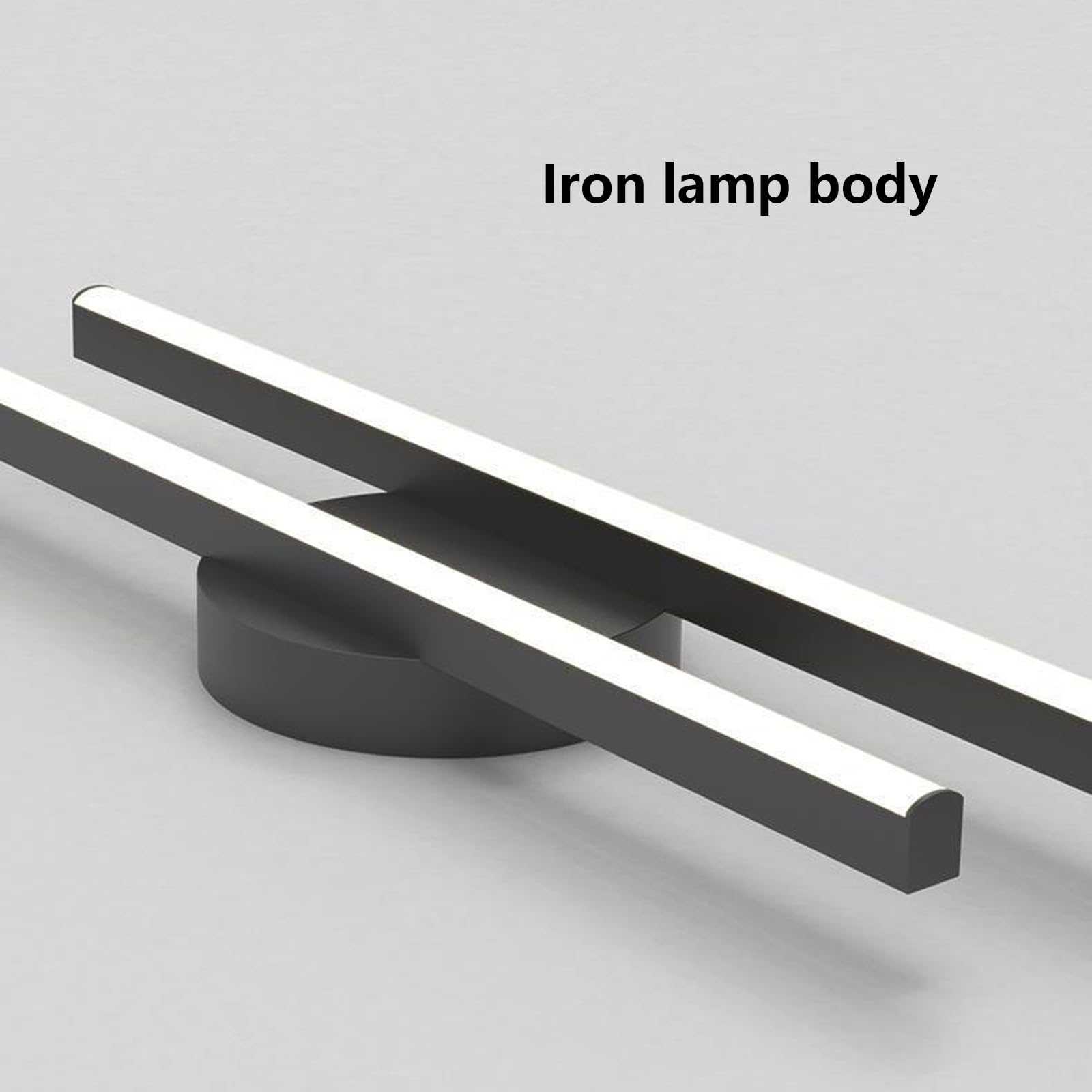Modern LED Deckenleuchte Doppelstreifen Design Dekorative Deckenlampe Halb Flushmount Deckenleuchten Kreative Lange Linie Eisen für Schlafzimmer Esszimmer Küche (Gold-Neutrales Licht,100cm)