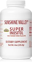 Vista 6 de Super inositol en polvo, suplemento dietético de vitamina B8, apoya el equilibrio hormonal y el bienestar de la mujer, polvo sin sabor – 4 oz