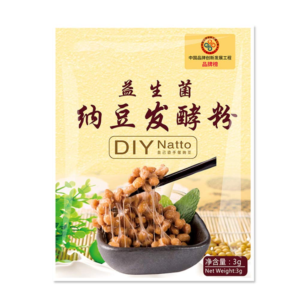 3g Natto Powder Bacillus Nattokinase Agent Edible Food Supplies for Making Sticky Fermented Gastrointestinal Regulation