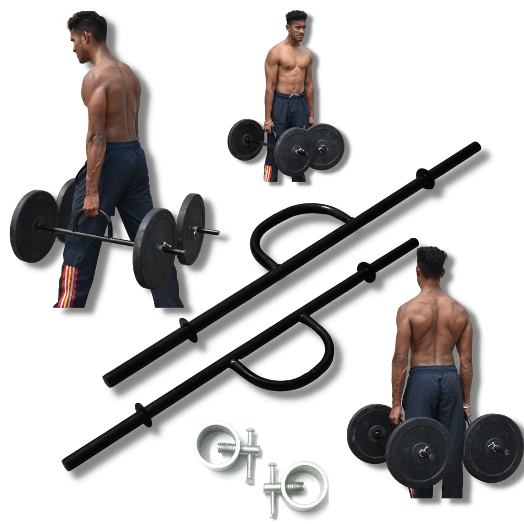 Walk Handles - Set of 2 Farmers Weights Carry Handles with Clip Collars - Portable Exercise Equipment Targets Glutes Calves Quads and More Improve Grip Strength Ideal for Body Building Workouts (B0B6JTG1GL) Amazon Price History, Amazon Price Tracker