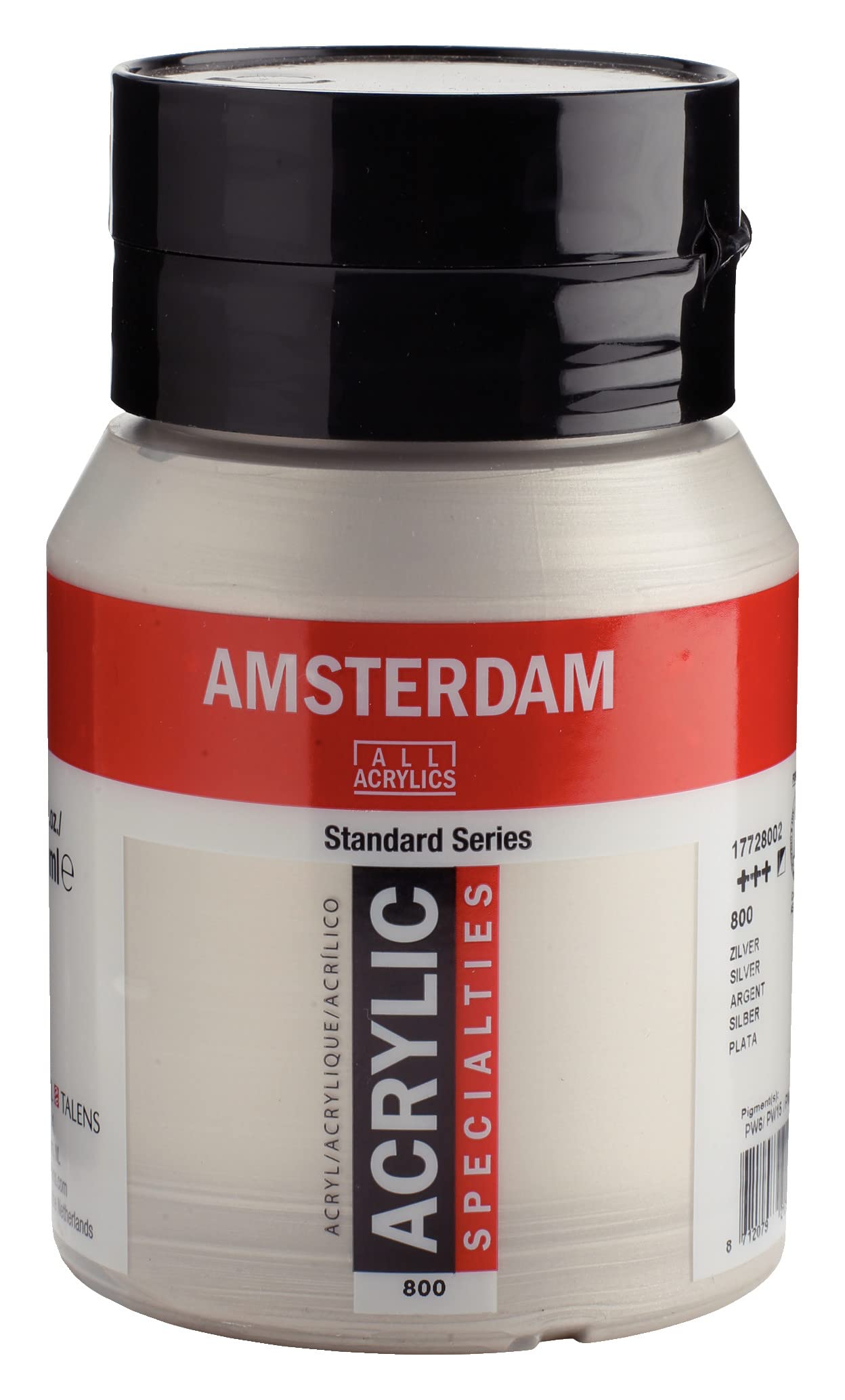 Amsterdam Standard Series Acrylic Jar 500 ml Silver 800 (17728002)