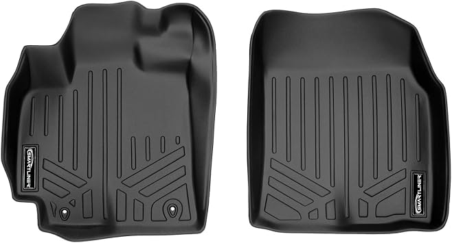 SMARTLINER Custom Fit Floor Mats 1st Row Liner Set for 2009-2013 Toyota Corolla