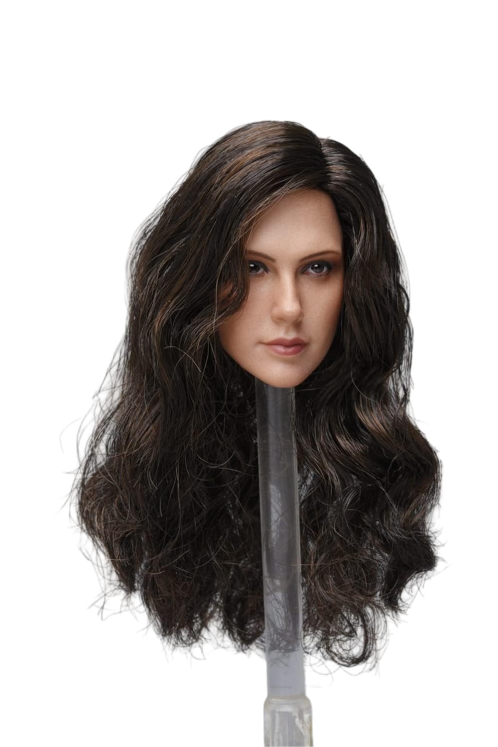 1/6 Scale Female Head Sculpt,European Beauty Girl Curls Hair Head Carved for 12inch Female PH TBL JO Action Figure Body (Normal Version)