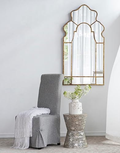 Miniatura 2 de A&B Home - Mesa auxiliar pequeña de madreperla, mesa auxiliar redonda Capiz, soporte para plantas de sala de estar, gris oscuro, 14 x 14 x 19