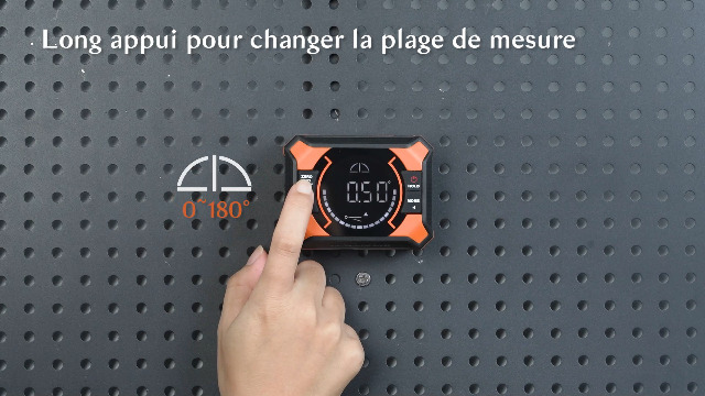 Inclinomètre Numérique Rechargeable Avec Laser - 4x90° Et 2x180°, écran LCD, étanche IP54 - Aimant Puissant Pour Menuiserie, Chantier