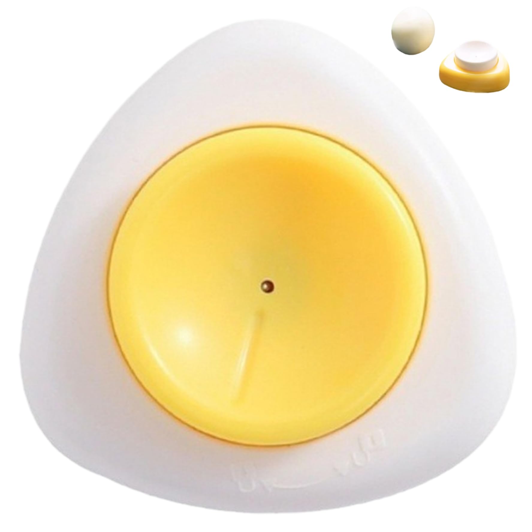 Hperu Egg Poker for Hard Boiled Eggs 2.17x2.17 Inch Stainless Steel Pin Egg Poker with Magnetic Base and Safety Lock, Portable Eggs Cracker Tool