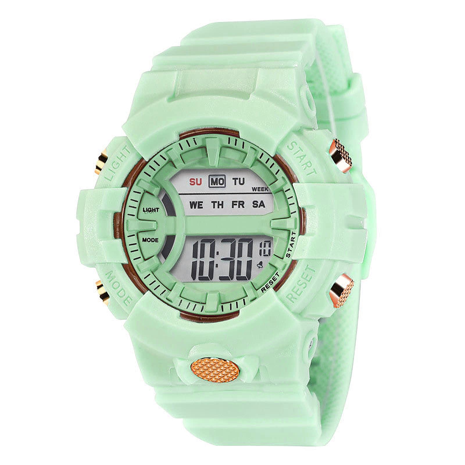 CLOUDWOOD Sports Digital Watch for Girls/Women, Multi Functional Silicon Strap Wrist Watch (Green) (B09KTQJFWP) Amazon Price History, Amazon Price Tracker