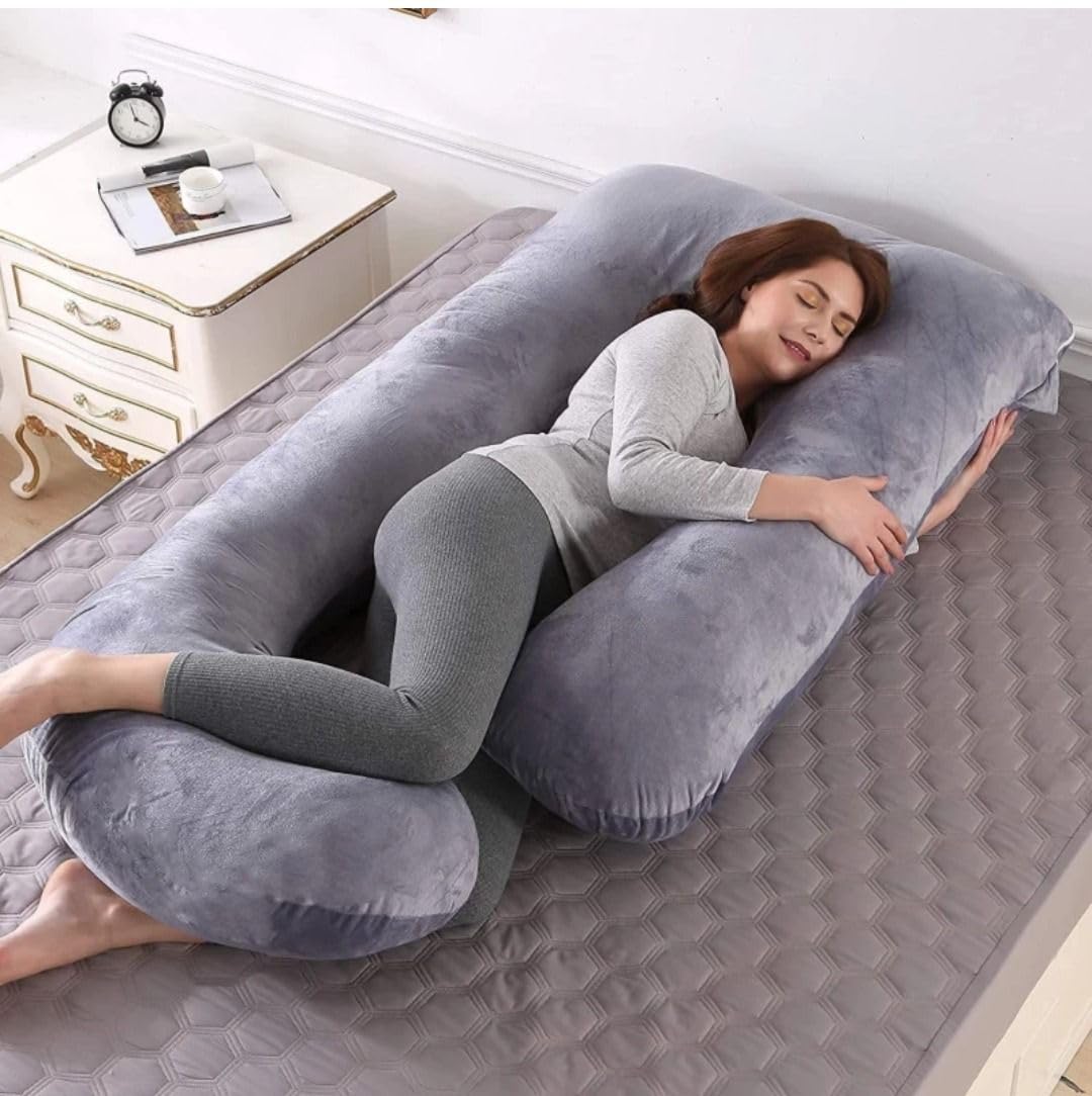 FAMVELS Maternity Pillows for Pregnancy Sleeping | Maternity Pillow for Pregnant Women | 360-degree Full Body Support | J-Shape Pillow-Grey Color (B0DD47ML2K) Amazon Price History, Amazon Price Tracker