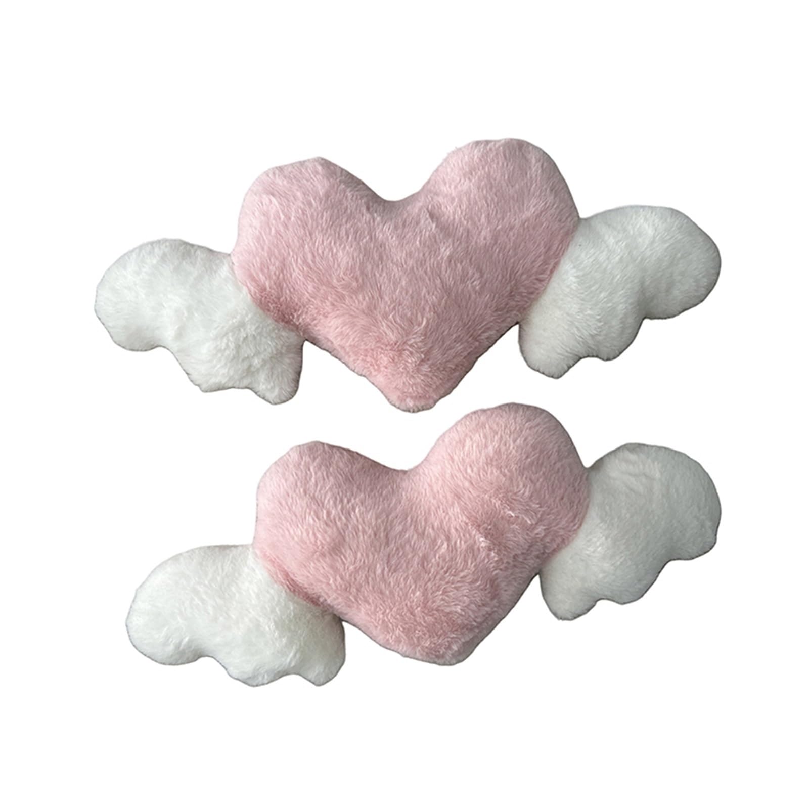 ATUMY Car Seat Pillow Car Headrest Plush Love Neck Pillow Universal Lumbar Support Back Auto Seat Accessories Car Headrest