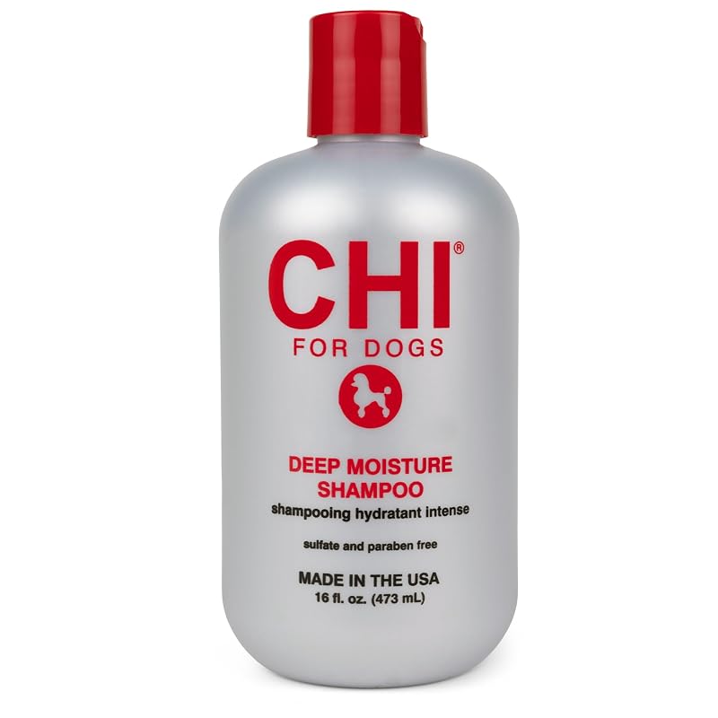 Shampoo Hidratante para Cães CHI Deep Moisture com Tecnologia Iônica, 480 mL