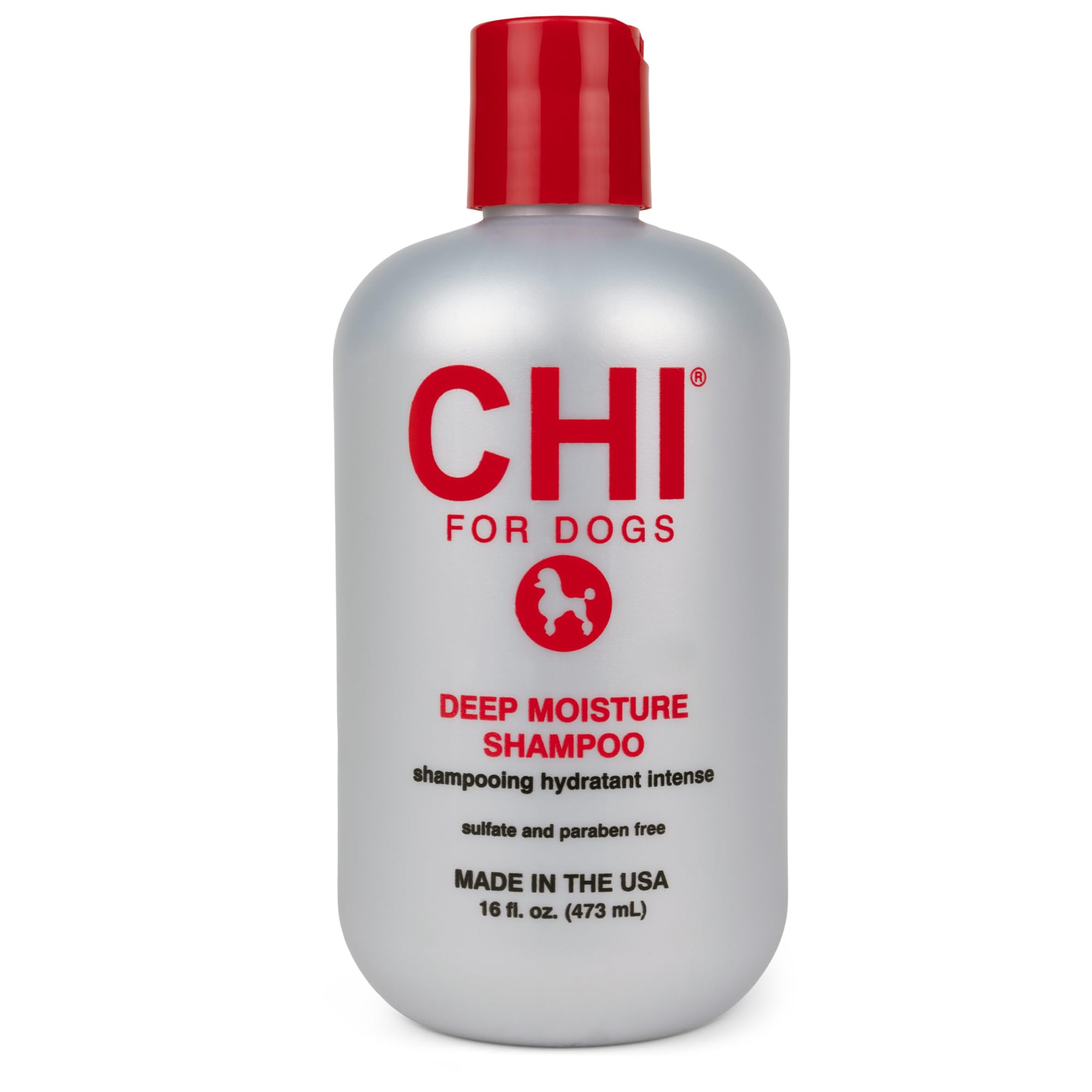 CHI for Dogs Deep Moisture Shampoo - Best Hydrating Formula for Dry Skin - Moisturizing Dog Wash with Soothing Ingredients - Paraben and Sulfate Free