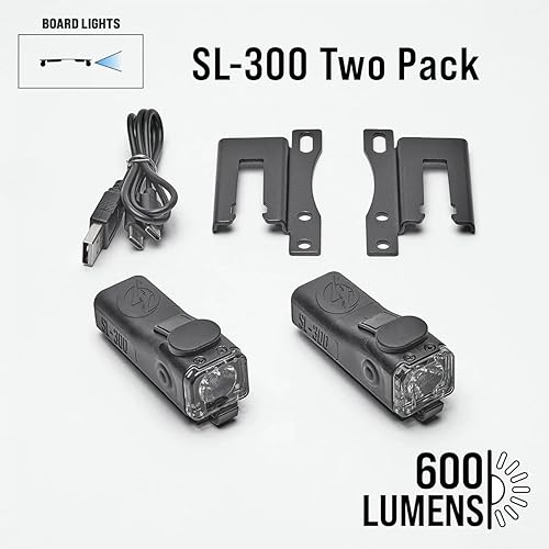 Miniatura 3 de ShredLights Luces para monopatín con soportes (Combo Pack SL-300R1  Estándar + Paquete de soporte de inicio)