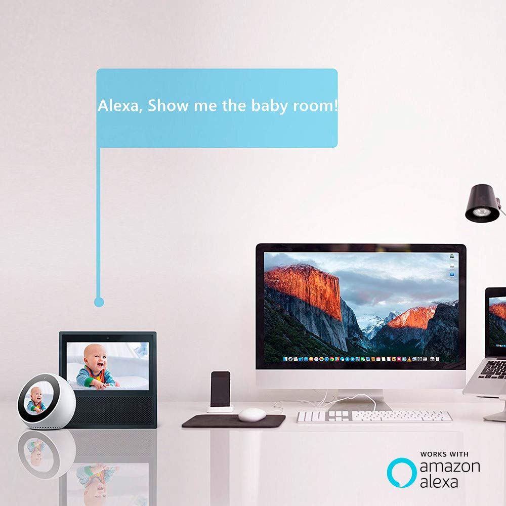 EZVIZ C6T Telecamera WiFi di Sorveglianza da Interno, Full HD, Audio Bidirezionale, Maschera Intelligente della Privacy, Servizio di Cloud, Panorama 360°, Funzione Giorno/Notte, Nero, 1080p