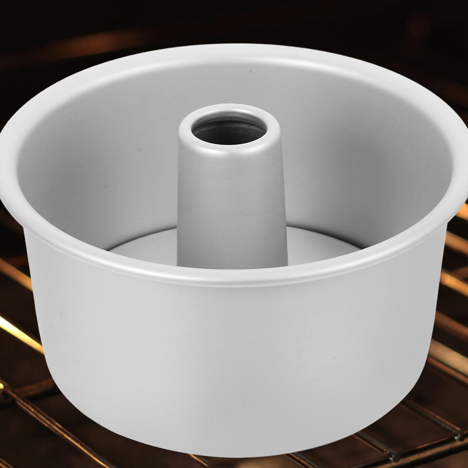Housoutil Molde para Pastel Redondo de Aleación de Aluminio Base Desmontable Antiadherente 7 Pulgadas Juego de 3 Piezas Adecuado para Hornear Pasteles Tartas y Mousse