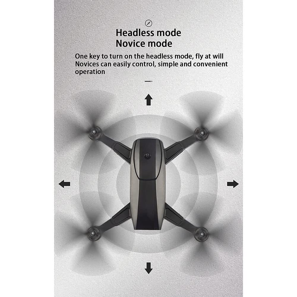 Drone with 6K HD Camera Foldable Drone for Beginners Altitude Hold Mode RTF One Key Take Off/Landing 3D Flips 2 Batteries APP Control Easy Toy for Kids Adults (White)