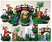 DISNEY WINNIE THE POOH 16 Piece Birthday CUPCAKE Topper Set Featuring Winnie the Pooh, Piglet, Eeyore, Kanga, Roo, Tigger, Owl, Rabbit and Christopher Robin, Themed Decorative Accessories, Figures Average 1/2" to 2 1/2" Tall