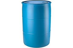 55 Gallon Blue Water Barrel: For Pure & Safe Drinking Water